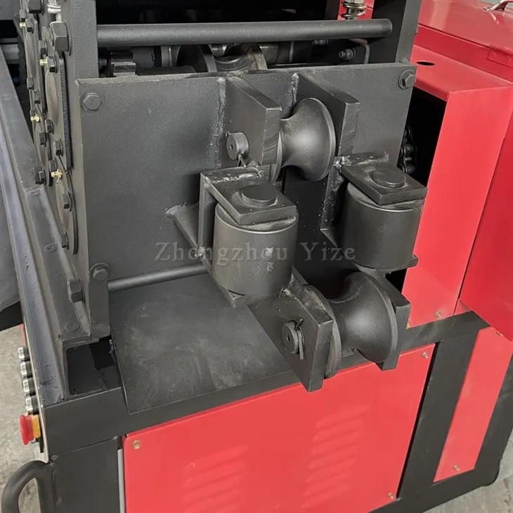 Stainless steel tube straightener pipe metal scaffold polishing derusting machine4